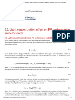 Light Concentration Effect On PV Performance and Efficiency