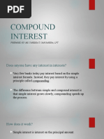 Compound Interest: Prepared By: Ms. Vanessa T. Garganera, LPT