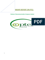 Internship Report On PTCL: Pakistan Telecommunication Company Limited