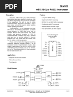 ELM323 OBD (ISO) To RS232 Interpreter: Description Features