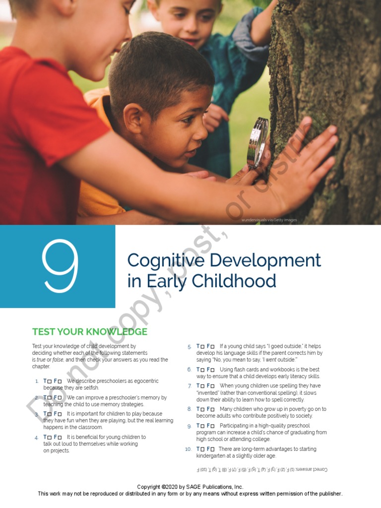 Post, or Distribute: Cognitive Development in Early Childhood | PDF ...
