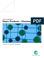 Paper Products - Chemical Module: Nordic Ecolabelling of