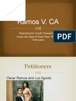 Ramos V. CA: Reporting For Credit Transactions Under The Class of Dean Raul "Rocky" Villanueva