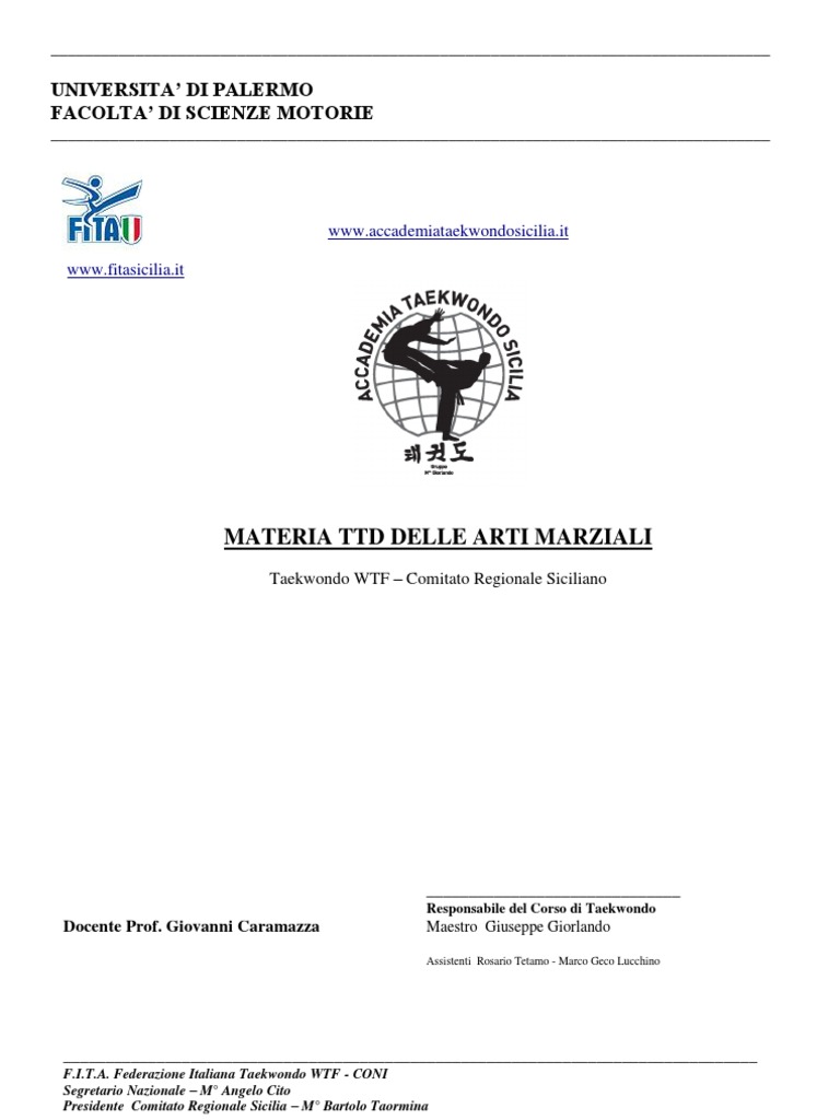 Universita’ Di Palermo Facolta’ Di Scienze Motorie
