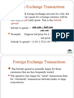 Foreign Exchange Transactions: Bid Ask Bid/ask Spread