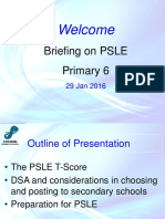 Briefing For Parents - P6 - PSLE - 29 Jan 2016