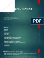 Flow Measurement: ER. FARUK BIN POYEN, Asst. Professor Dept. of Aeie, Uit, Bu, Burdwan, WB, India