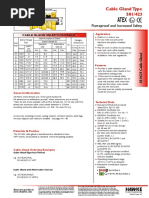 501/423 Cable Gland Type: Flameproof and Increased Safety