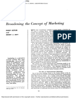 Kotler Broadening The Concept of Marketing PDF