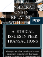 Ethical Considerations in Relating With Peers Group 3
