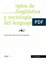 Principios de Sociolinguistica y Sociologia Del Lenguaje Francisco Moreno Fernandeznnn