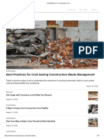 Profit Matters: Best Practices For Cost-Saving Construction Waste Management