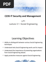 3 - C235 LP1 Lecture 3.1 - Social Engineering