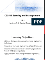 3 - C235 LP1 Lecture 3.1 - Social Engineering
