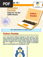 Chapter 10 Python Pandas