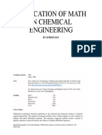 Application of Math in Chemical Engineering: by Ahmad Ijaz