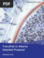 2020 08 TransPod Project Proposal For The Government of Alberta