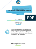 Konsep Dasar Teknologi Informasi, Informatika Sosial, Hak Kekayaan Intelektual Dan Etika Digital