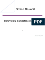 The British Council: Behavioural Competency Dictionary