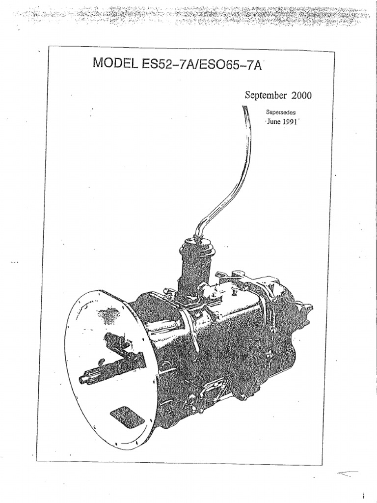 Spicer ES52 7A and ES065 7A Parts Manual PDF