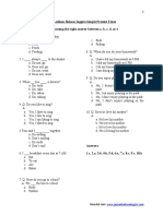 Soal Exercise Bahasa Inggris Simple Present Tensesmp Kelas 8