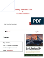 Masking Sensitive Data in Oracle Database: Maja Veselica, Consultant