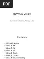 NUMA & Oracle: Yuri Pudovchenko, Alexey Selin