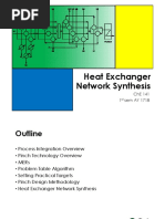 Heat Exchanger Network Synthesis: Che 141 1 Sem Ay 1718