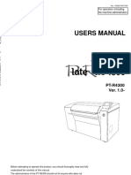 Users Manual: PT-R4300 Ver. 1.0