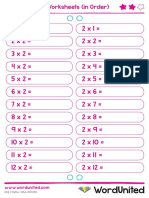 KS2 MAT018 2 Times Tables Worksheets Order Random