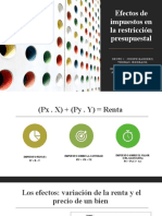 Efectos Impuestos en La Restricción Presupuestal