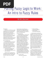 2002 - Putting Fuzzy Logic to Work - An Intro to Fuzzy Rule