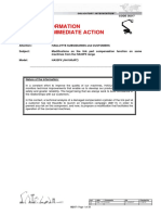 Safety Information Requiring Immediate Action: Code Oi217