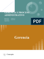 Gerencia y Proceso Administrativo 