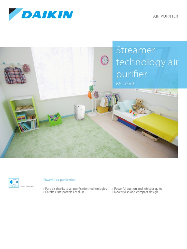 Streamer Technology Air Purifier MC55VB PDF Manufactured Goods