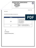 Sapphire International School, Crossings Republik Session: 2020-21 Periodic Test-I GK & IT Syllabus Grade - V