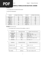 3A Chemical formulae and equations-answer