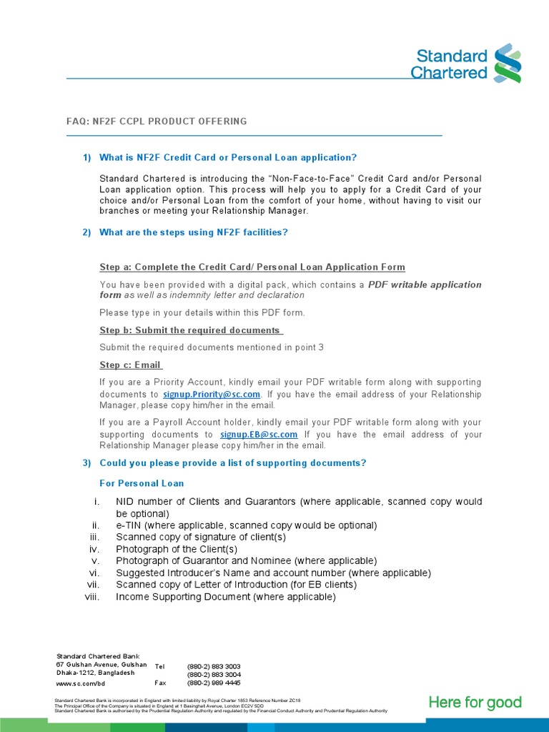 NF2F Loan & Credit Card Application Guide | PDF | Credit Card ...
