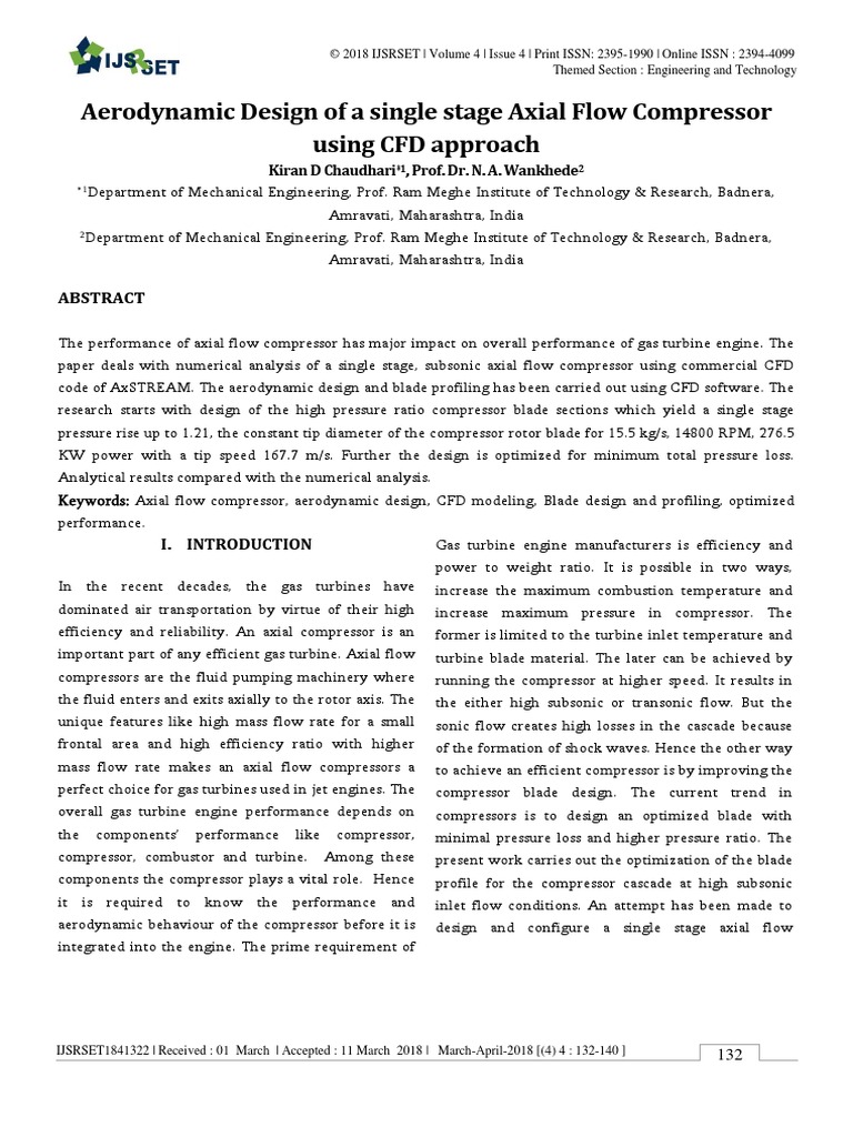Aerodynamic Design of A Single Stage Axi PDF | PDF | Turbine | Gas Turbine