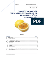 Modificación del pericarpio con calcio para controlar transpiración y respiración