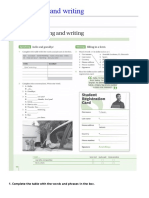 1.4 Speaking and Writing: 1. Complete The Table With The Words and Phrases in The Box