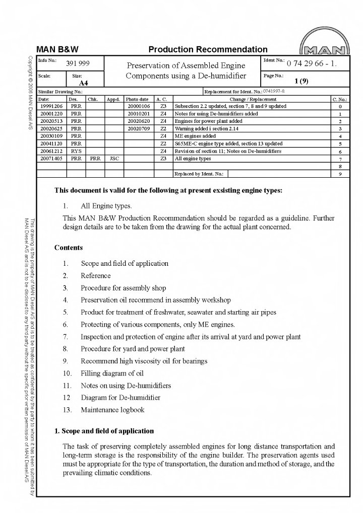 0742966-1 Preservation of Assemled Engine | PDF | Technology & Engineering