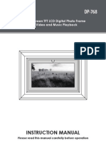 Instruction Manual: 7" Widescreen TFT LCD Digital Photo Frame With Video and Music Playback