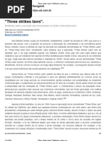 _Three strikes laws_. Reflexões sobre a punição dos reincidentes no direito norte-americano - Revista Jus Navigandi