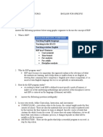 English Specific Purposes: Teaching English Language Teaching To The IELTS Teaching Aviation English ESP Has 5 Features