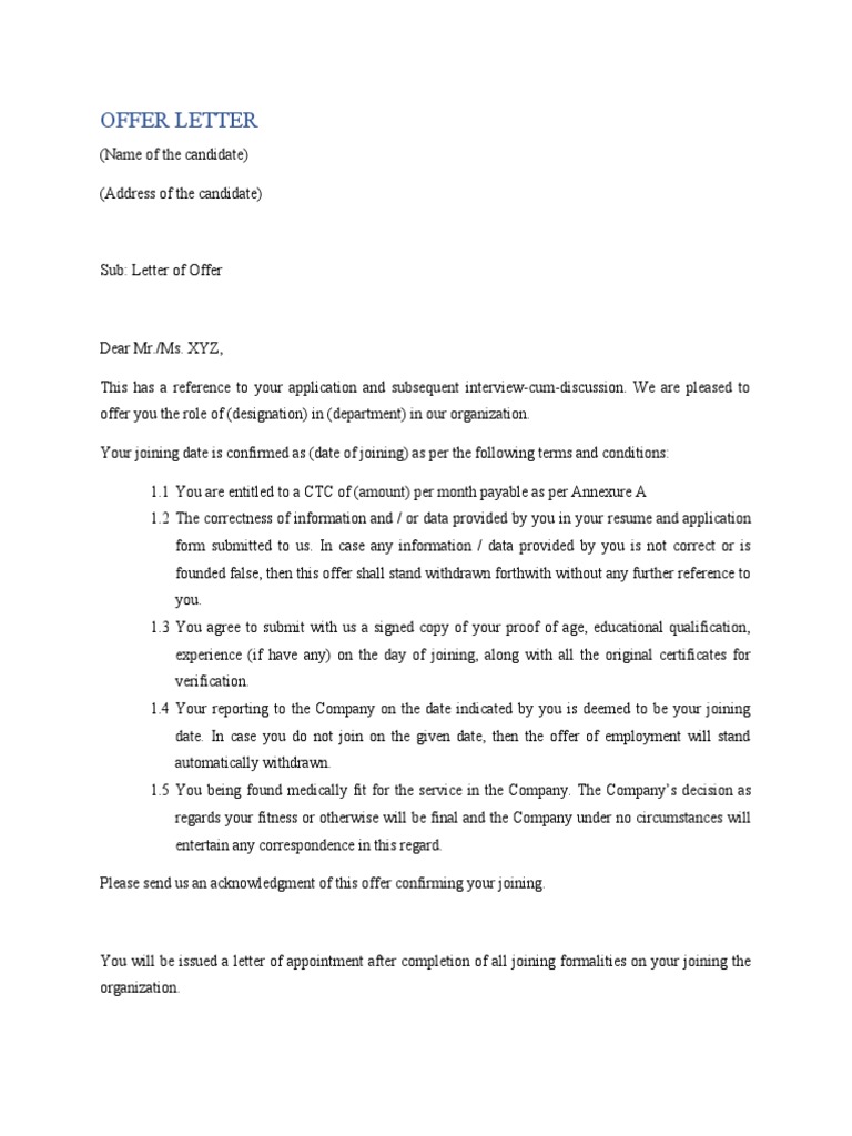 Joining Date Confirmation Letter | PDF | Medicine | Business