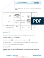 Serie Dexercices Corrigés Math Complexes 1 4ème Math 2009 2010