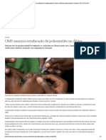 OMS anuncia erradicação da poliomielite na África _ Notícias internacionais e análises _ DW _ 25.08.2020