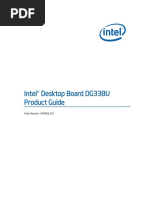 Intel® Desktop Board DG33BU Product Guide: Order Number: D83426-001