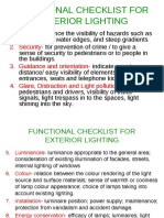 Functional Checklist For Exterior Lighting